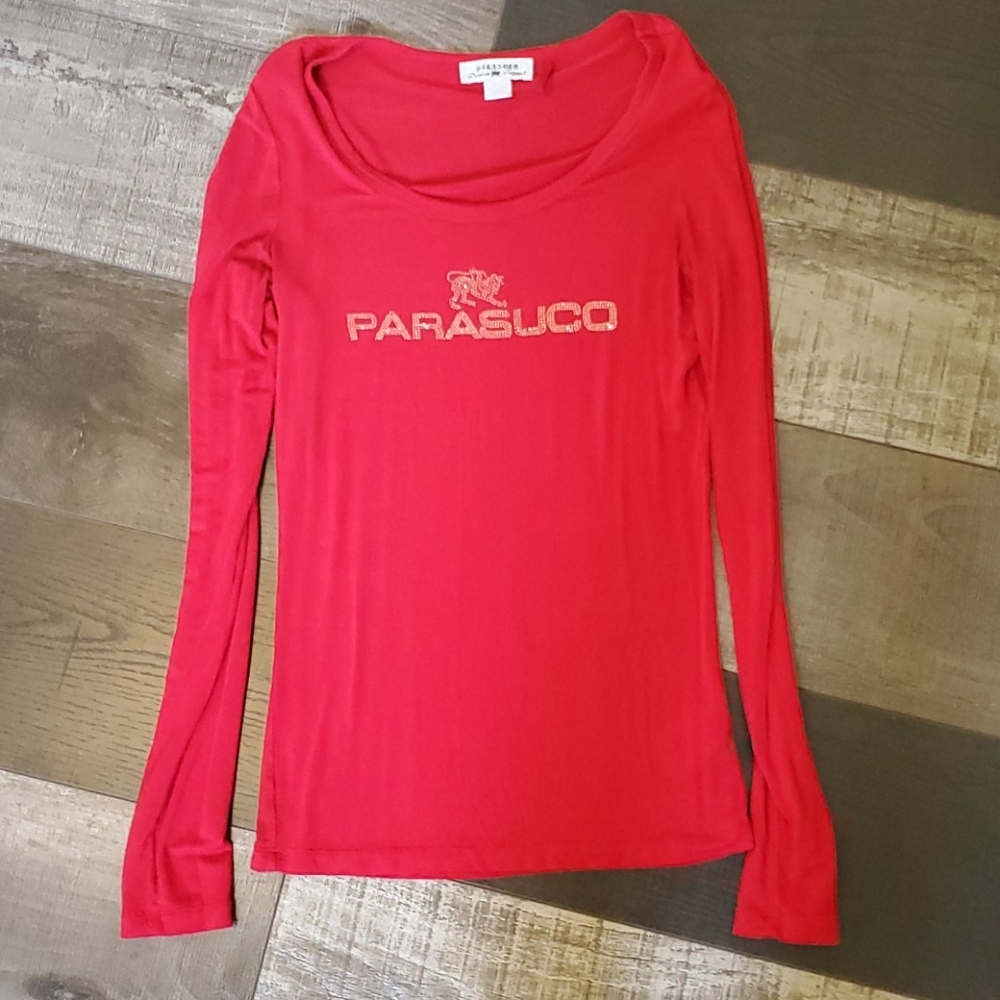 Women's red Parasuco long sleeve top